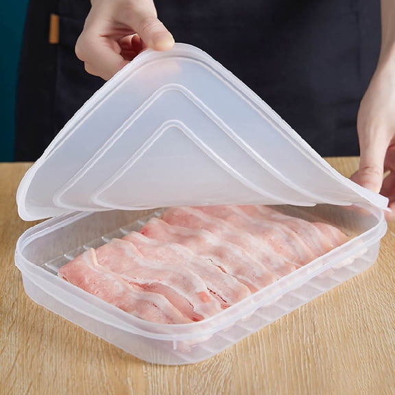 Food Storage Japanese Soft Lid Non Stick Bottom for Fresh Seafood Preservation Refrigerator and Freezer Safe Snap-Seal Container for Keeping Fish Fresh and Flavorful 9.6x7.2 in
