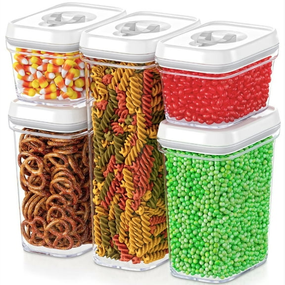 Food Storage Jars & Containers 07 (Set of 5) Kitchen Organization