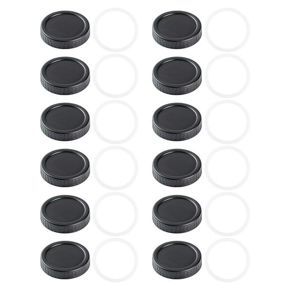 Food Storage Lids for Jar and Bottle 86mm Set of 12 Leakproof Scratch- Caps for Home Kitchen Outdoor Use 12PCS