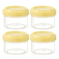 thumbnail image 1 of Food Storage Mini Clear Jars with Leakproof Lids - 4PCS Round Containers for Home Kitchen Organizing - 35ml Refillable Storage Solutions 4PCS, 1 of 2