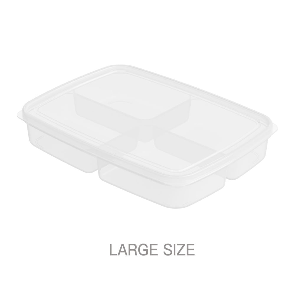 Food Storage Organizer Boxes Space Saving Organizers with Dividers for