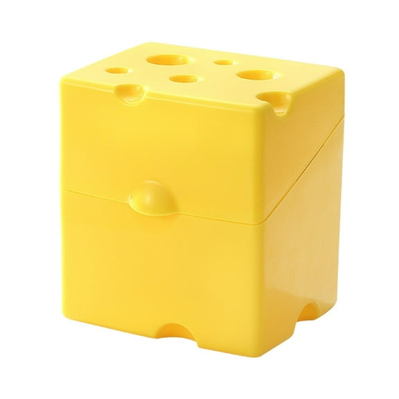 Food Storage Practical Cheese Slice Container for Refrigerator Organization and Freshness Preservation by Sliced Cheese Storage with Flip Lid, 3.944.133.15 inch, Yellow