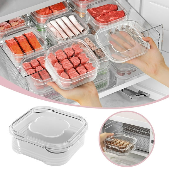 Food Storage Refrigerator Meat Dividing Storage for Fresh Food-Grade Preservation Organizer for Daily Kitchen Use