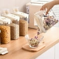 thumbnail image 1 of Food Storage Rice Storage Container Airtight Dry Food Kitchen Transparent Container for Oats Cereals Pasta Flour, 1 of 7