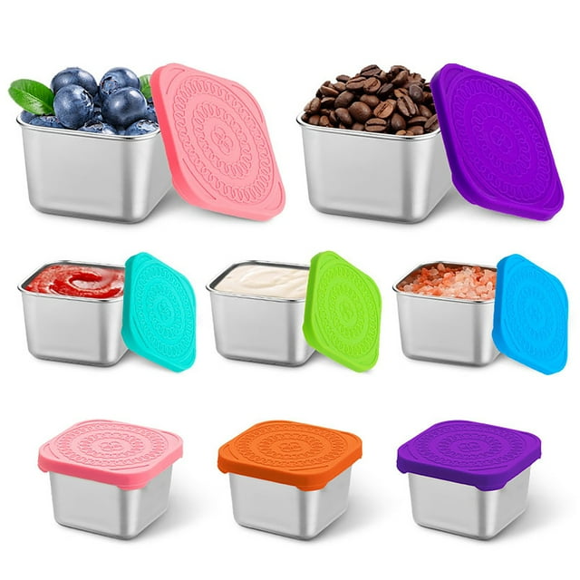 Food Storage Snack Box Leakproof Small Food Containers With Silicone