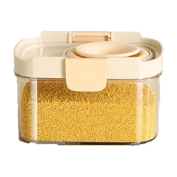 Food Storage Solution Stretchable Silicone Seal Jar for Grain Storage and Foods Airtight Kitchen Container for Cereals Food Grade Material Reusable and Flexible, 5.55*4.57*3.31 in, Red