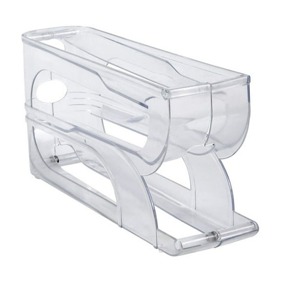 Food Storage Solutions for Kitchen Countertop Rolling Egg Organizer with Slide-Out Tray 3 Layer Fridge Storage Egg Breakage and Optimizes Freshness