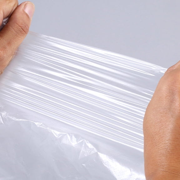 Food Storage White Food Grade Bags with Handles for Supermarket 1 Pack 20x30cm Packaging Solution for Grocery Stores, 11.817.87 inch, Clear