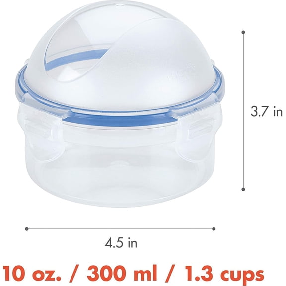 Food Storage lids/Airtight containers,  , Onion-10 oz, Clear