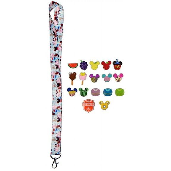 Food Themed Pin & Lanyard Set Walt Disney World Park Trading Pins 5