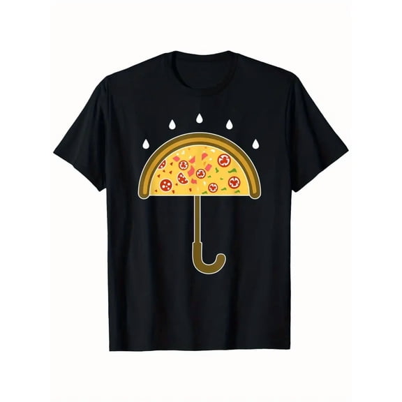 Food-Themed T-Shirt - "I'm Not Hungry, I'm Just Craving" Design with Umbrella