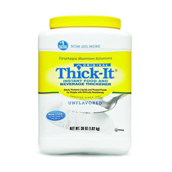 Food Thickener ThickIt 36 oz Canister Unflavored Ready to Use Varies By Preparation Qty 6