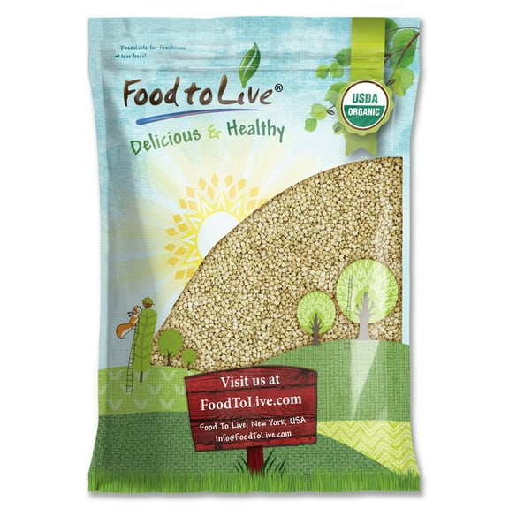 Food To Live Certified Organic Buckwheat Groats (Raw, Hulled, Non-GMO, Bulk) (10 Pounds)