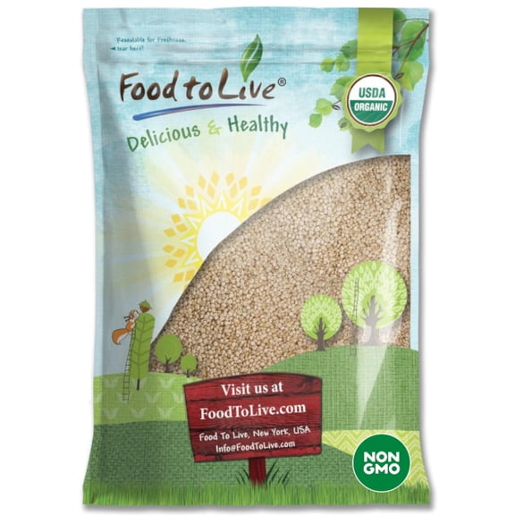 Organic Royal White Quinoa, 10 Pounds  Non-GMO, Kosher, Raw, Vegan  by Food to Live