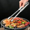 thumbnail image 1 of Stainless Steel BBQ Tongs with Locking Mechanism & Serrated Grip for Grilling, Baking, and Cooking, Heavy-Duty Kitchen & Outdoor Grill Tool, 1 of 8