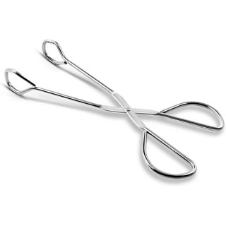 TAZEMAT 6 Pack Serving Tongs Kitchen Tongs,Buffet Tongs, Stainless Steel  Food Tong Serving Tong,small tongs (9 Inch) 