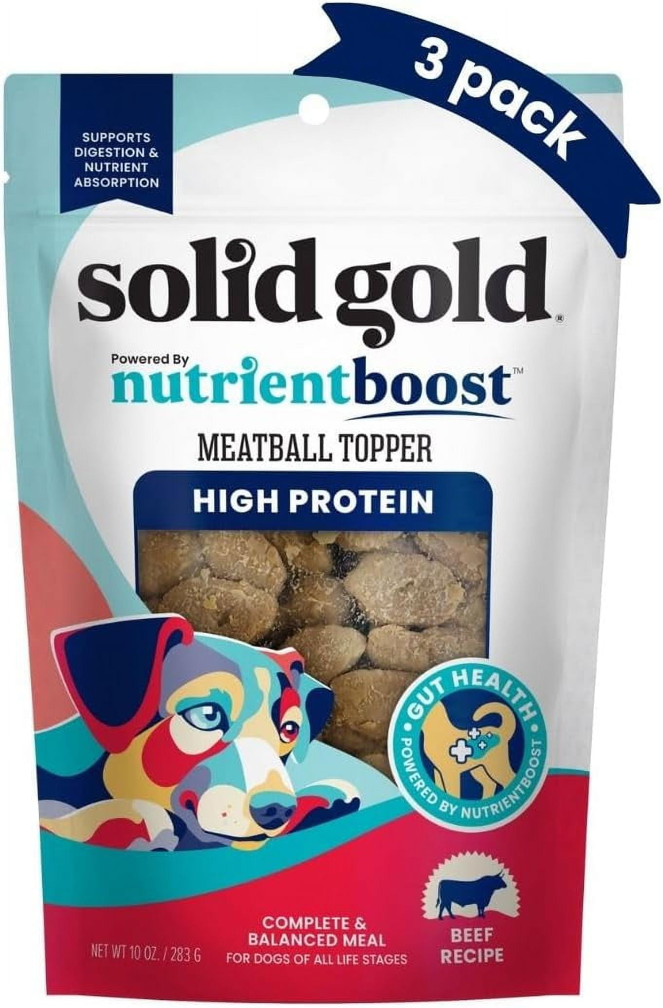 Food Toppers for Picky Dogs Real Beef Meatball Topper 3 Pack