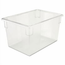 Food/Tote Boxes, 21.5 gal, 26 x 18 x 15, Clear, Plastic | Bundle of 2
