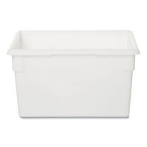 Food/Tote Boxes, 21.5 gal, 26 x 18 x 15, White, Plastic | Bundle of 2
