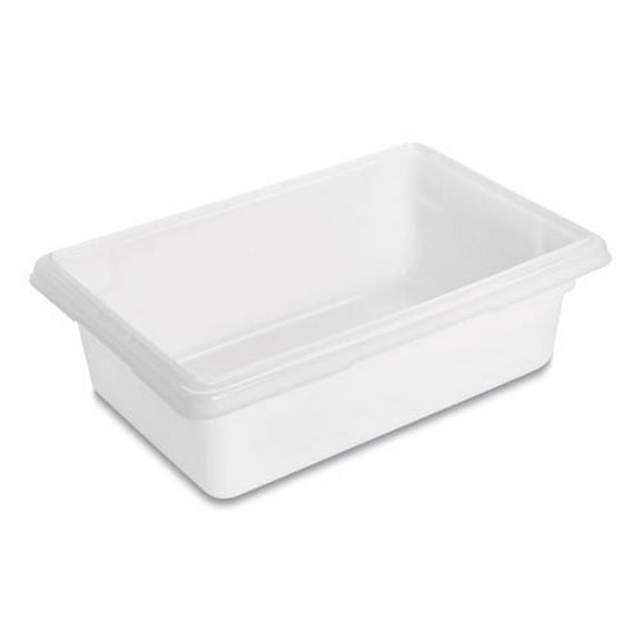 Food/Tote Boxes, 3.5 gal, 18 x 12 x 6, White, Plastic | Bundle of 5 Each