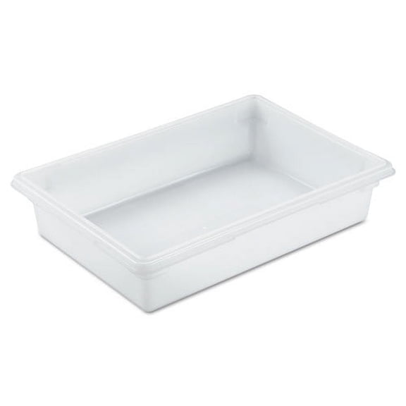 Food/Tote Boxes, 8.5 gal, 26 x 18 x 6, White, Plastic | Bundle of 5