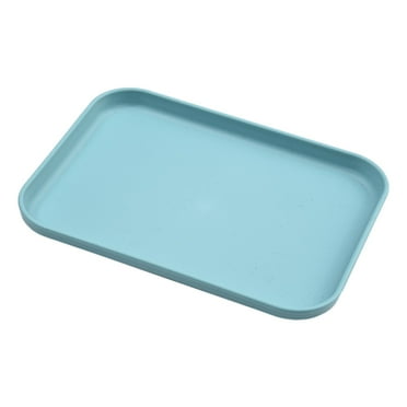 Food Tray Anti Slip Serving Tray Household Rectangular Storage Tray Green Small