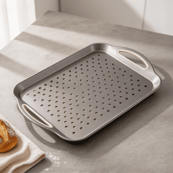 Food Trays for Eating on Couch, Lap Trays with Handles & Non-Slip Surface, Dinner Tray for Bread, Milk & Daily Meals