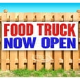 thumbnail image 1 of Food Truck Now Open 13 oz Vinyl Banner With Metal Grommets, 1 of 4