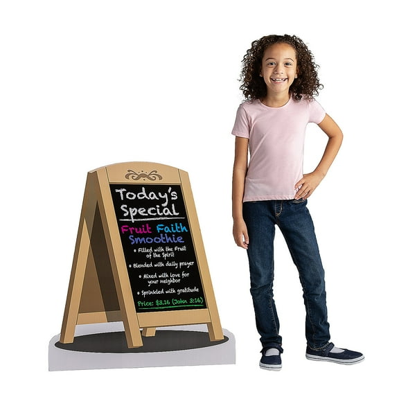 Food Truck VBS Sandwich Board Stand-Up, Party Decor, Other, 1 Pieces