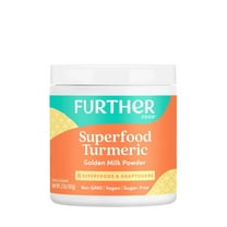 Further Food Turmeric Golden Milk Organic Turmeric Powder, Cinnamon Ginger & Black Pepper Maximum Absorption, Joint Pain, Gut Health, Sugar-Free, Vegan (30 Servings)