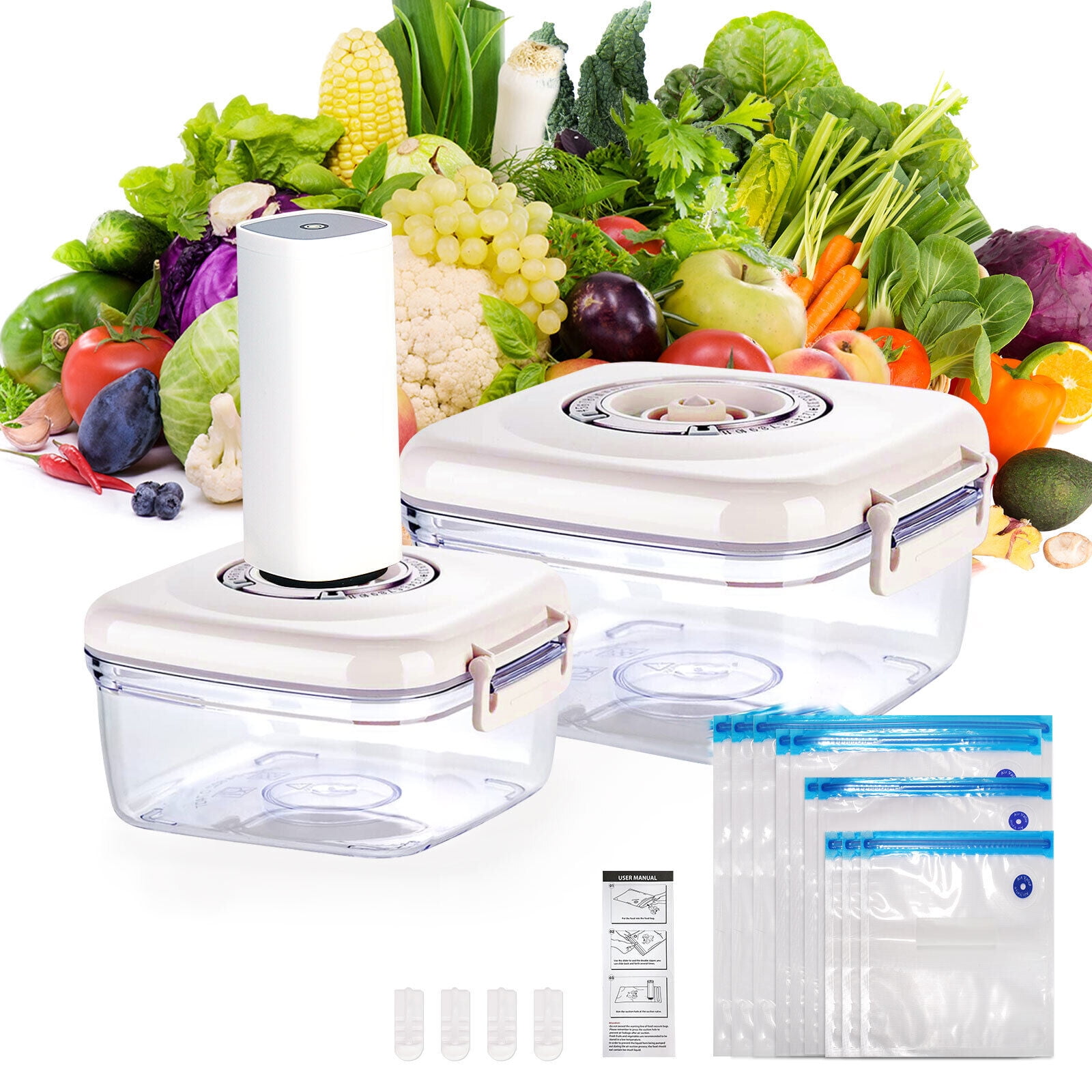 Food Vacuum Preservation Kit, Vacuum Seal Food Preservation Container