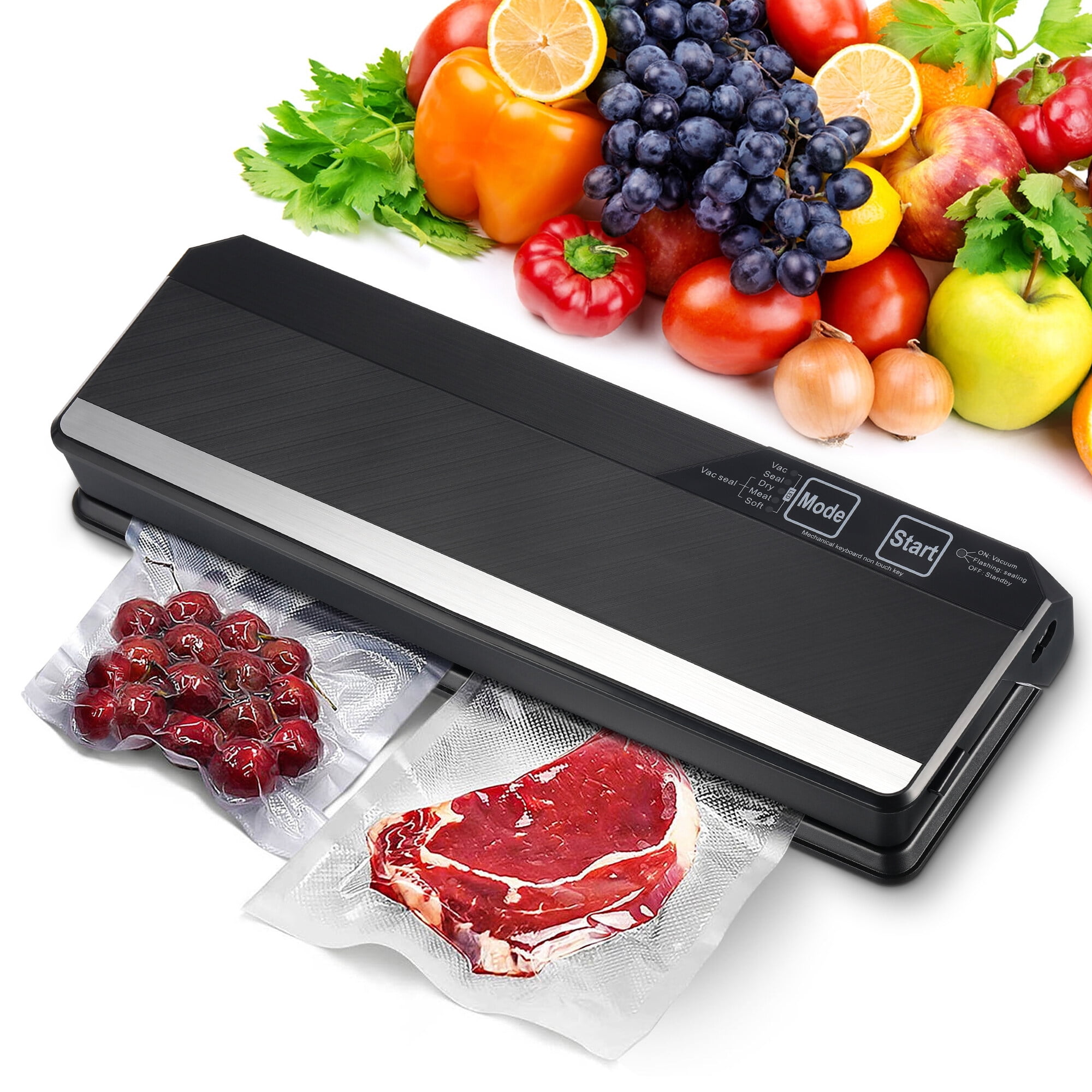 Food Vacuum Sealer Machine with 20pcs Vacuum Seal Bags, Food Storage