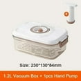 thumbnail image 1 of Food Vacuum Storage Box Sealed Kitchen Fresh-Keeping Box Large Capacity Food Transparent Storage Container with Vacuum Pump, 1 of 9
