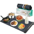 Electric Warming Tray, Silicone Heating Mat for Food, Foldable Food