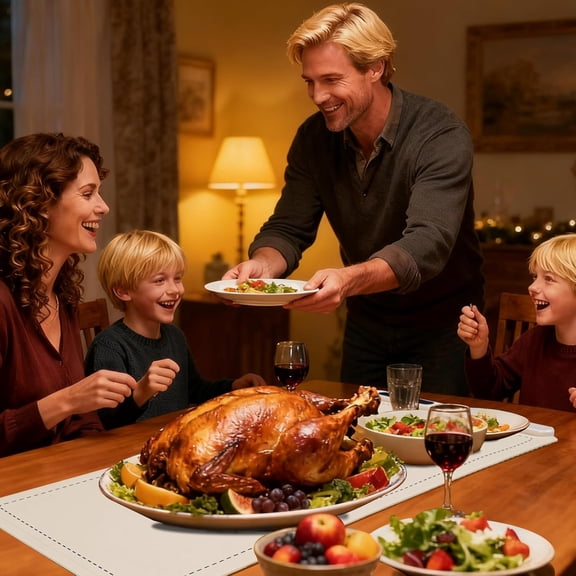 Food Warming Mat Extra Large 36x16 Inch 580W Waterproof Heating Pad, 6-Temperature Levels & 6-Hour Timer, Buffet Warmer for Chafing Dishes, Parties, Catering, Countertop Use (Beige)