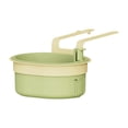 thumbnail image 1 of Food Waste Catcher for Sink, Adjustable Hanging Sink Strainer Basket with Press Dump Self-Cleaning Design, Food Waste Catcher That Goes Around Faucet, Food Strainer for Sink, Sink Protector（Green）, 1 of 6