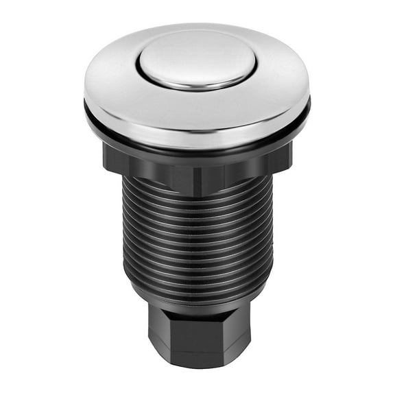 Food Waste Disposal Air Switch Kit,2.5 " Stainless Steel Sink Button for Garbage Disposer On/Off Control-Fits Metal Countertops