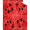 thumbnail image 1 of Food Watermelon Blanket Cozy Soft Lightweight Flannel Throw Blanket for Bed Sofa Travel All Season Pets 40"x30", 1 of 6