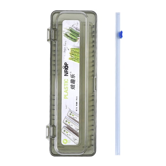 Food Wrap Dispenser with Cutter, Reusable Cling Film Cutter for Kitchen Storage, Aluminum Foil, Parchment Paper, 13" L x 4.5" W