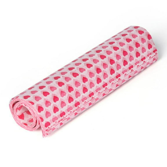 Food Wraps Oil Absorbing & Greaseproof Wax Paper, Love pattern design, 100 Count, 2 Rolls