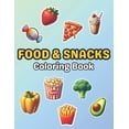 thumbnail image 1 of Food & Snacks Coloring Book. 60 Unique Designs, (Paperback), 1 of 1