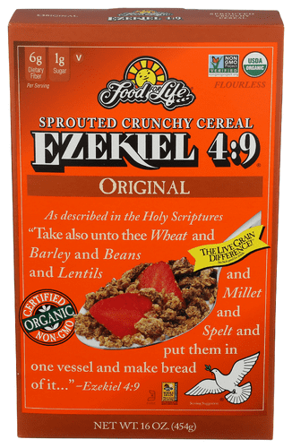 Food for Life Cereal Ezekiel Original Organic 16 oz (Pack of 6)