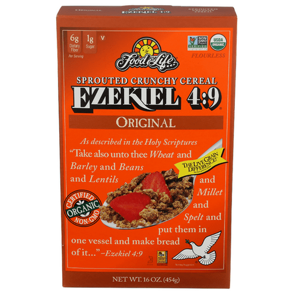 Food for Life Cereal Ezekiel Original Organic 16 oz (Pack of 6)