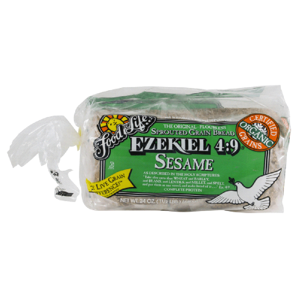 Food for Life Sesame Ezekiel Bread, 24oz (pack of 6)