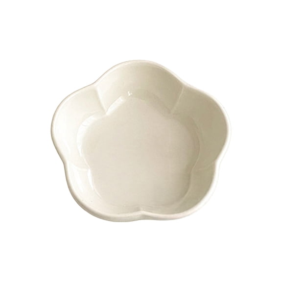 Food-grade Ceramic Bowl Ceramic Dipping Sauce Dish High-temperature Snack Serving Bowl with Lace Pattern Microwave Dishwasher Safe Versatile for Bbq