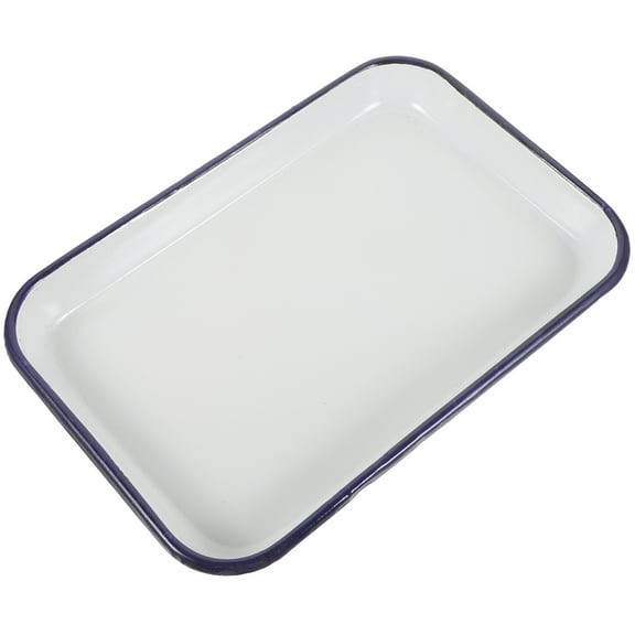 Food-grade Enamel Baking Pan Reusable Washable Baking Pan Wear-resistant Oven Tray Kitchen Supply
