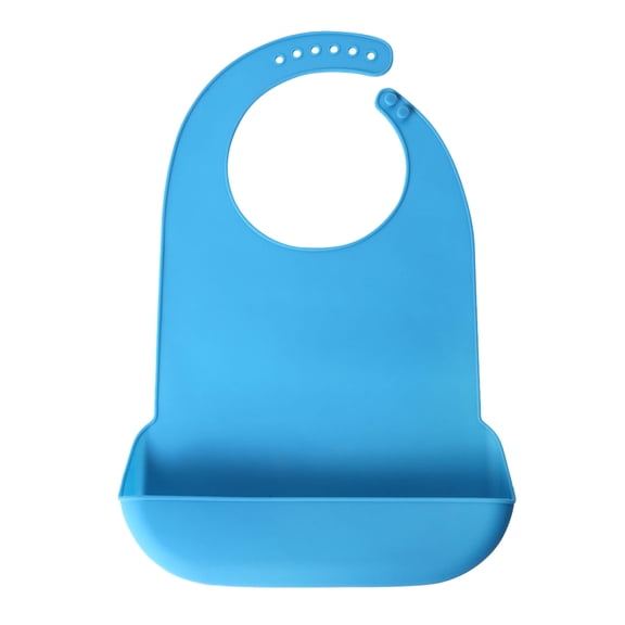 Food-grade Silicone Adult Bib Waterproof Burp Cloth with Catcher Part 3D Elderly Feeding Apron