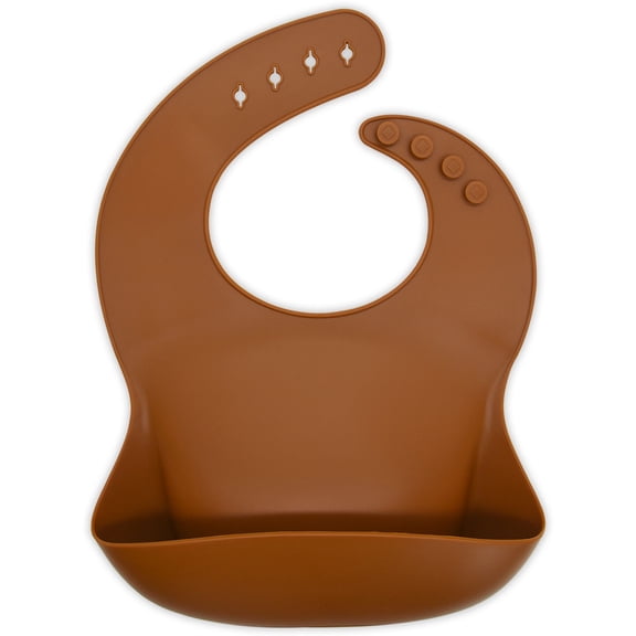 Food grade silicone baby bib, waterproof, three-dimensional design, easy to clean rice bag, essential for baby feeding