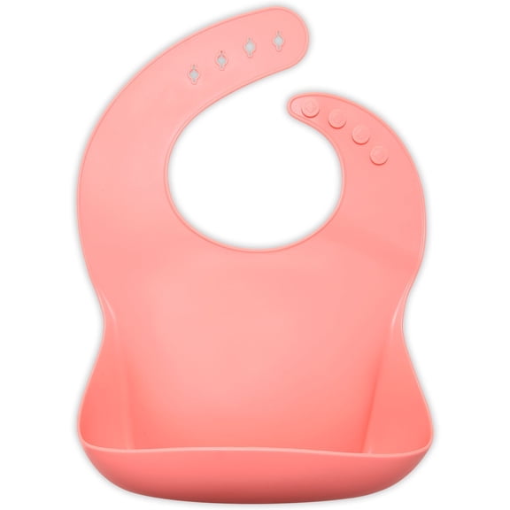 Food grade silicone baby bib, waterproof, three-dimensional design, easy to clean rice bag, essential for baby feeding