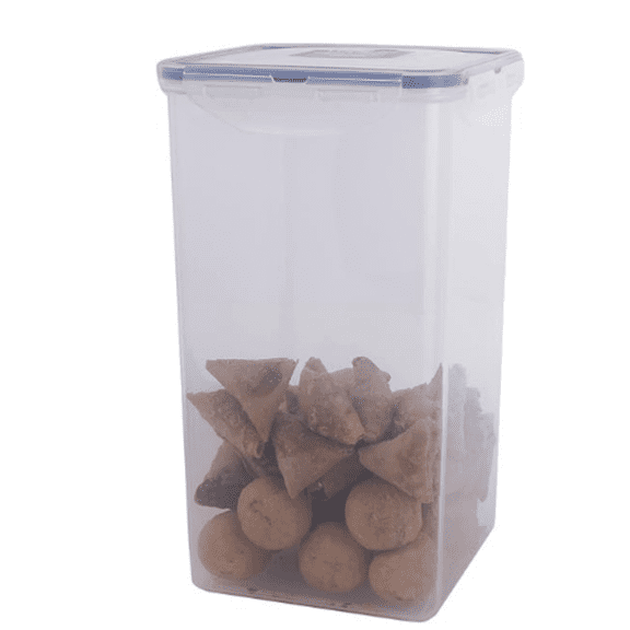 Food lids/Pantry Storage/Airtight containers, , Square-16.9 Cup-for Chips, Clear